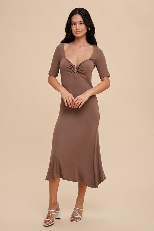 Ribbed Midi Dress