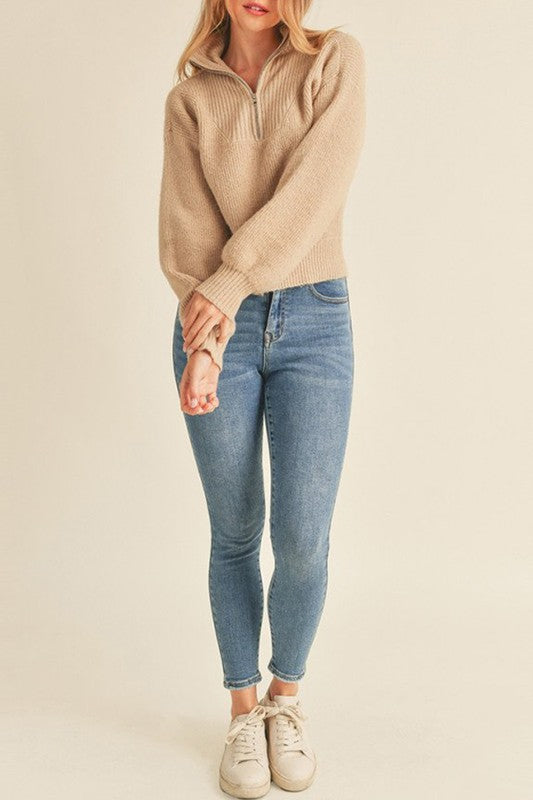 Half-zip Cozy Sweater