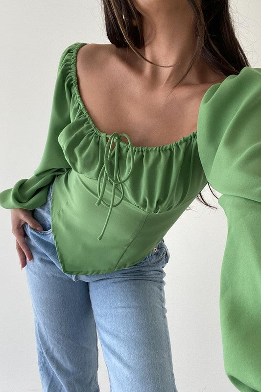 V-Shaped Hem Detail Top