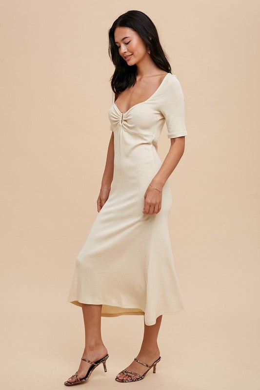 Ribbed Midi Dress