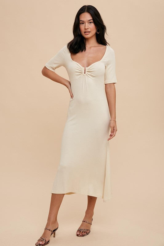 Ribbed Midi Dress